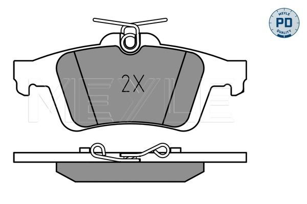 Meyle 0252413717PD Колодки гальмівні (задні) Ford Connect/Focus II 02-