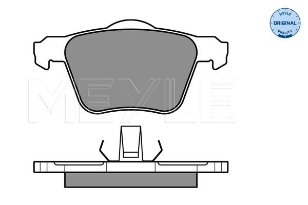 Meyle 0252414119 Колодки гальмівні (передні) Volvo XC70/XC90 02-14 (Ate)
