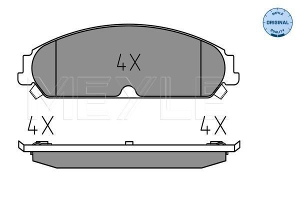 Meyle 0252417019 Колодки гальмівні (передні) BMW X5/X6 07-