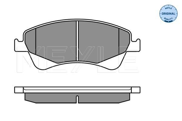 Meyle 0252420419W Колодки гальмівні (передні) Toyota Avensis 1.6-2.0 D-4D 08- (Bosch) Q+