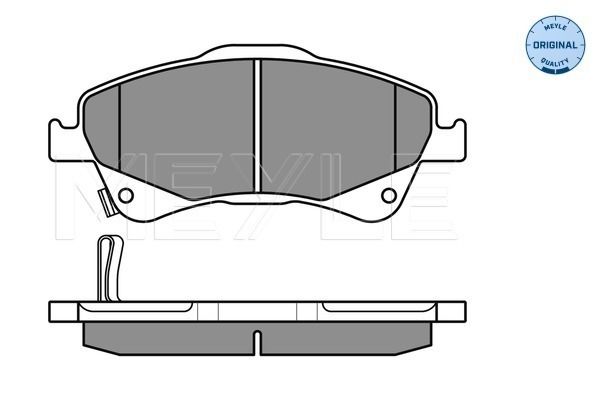 Meyle 0252421817W Колодки гальмівні (передні) Kia Cerato 04-