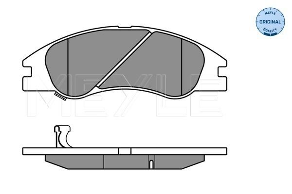 Meyle 0252422218W Колодки гальмівні (передні) Subaru Legacy IV 2.0-3.0 03-09