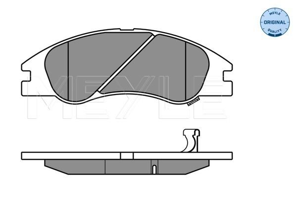 Meyle 0252422218W Колодки гальмівні (передні) Subaru Legacy IV 2.0-3.0 03-09