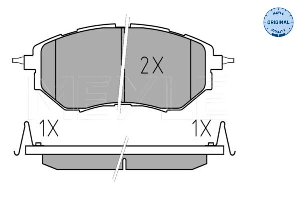 Meyle 0252422218W Колодки гальмівні (передні) Subaru Legacy IV 2.0-3.0 03-09
