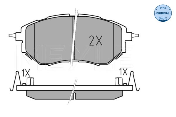 Meyle 0252422716W Колодки гальмівні (передні) Nissan NP300 Navara/Pathfinder III 05-