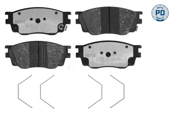 Meyle 0252424616W Комплект дискових гальмівних колодок