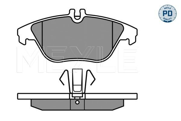 Meyle 0252425317PD Колодки гальмівні (задні) MB C-class (W204/C204)/E-class (C207/A207) 1.6-5.5 07-
