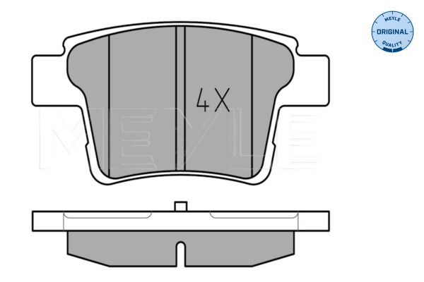 Meyle 0252426017 Колодки гальмівні (задні) Ford Mondeo III 1.8-2.2 00-09