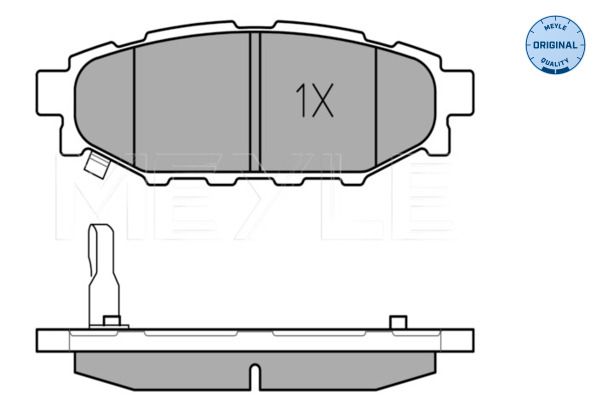Meyle 0252427114W Колодки гальмівні (задні) Subaru Forester/Impreza 08-/Legacy 03-14/Outback 03-/Toy