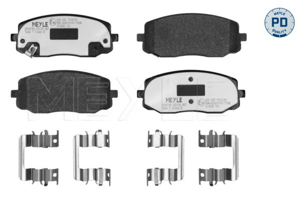 Meyle 0252427516PD Колодки гальмівні (передні) Hyundai I10 08-/Kia Picanto 04- (Mando)