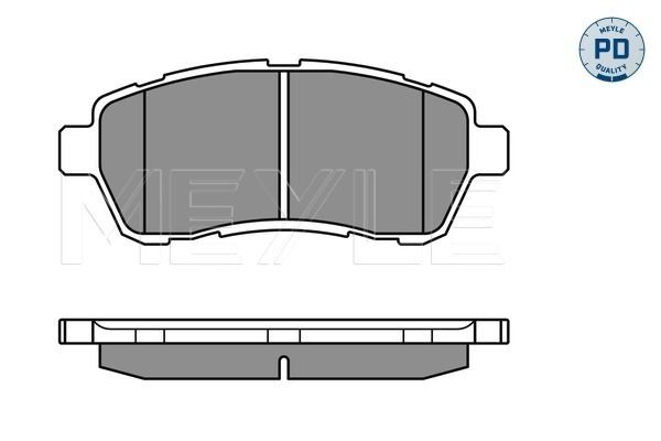 Meyle 0252428316PD Колодки гальмівні (передні) Ford Fiesta 08- (TRW)
