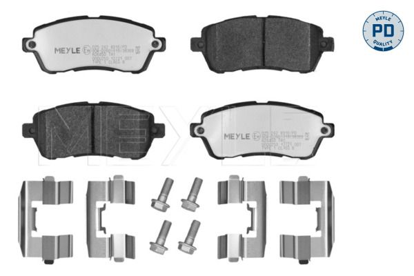 Meyle 0252428316PD Колодки гальмівні (передні) Ford Fiesta 08- (TRW)