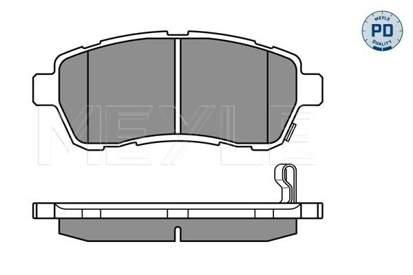 Meyle 0252428316PD Колодки гальмівні (передні) Ford Fiesta 08- (TRW)