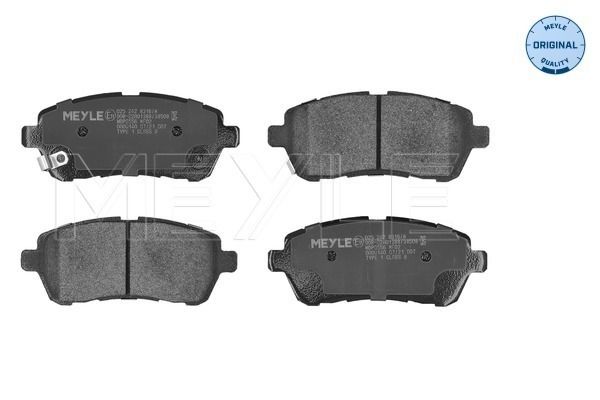 Meyle 0252428316W Колодки гальмівні (передні) Ford Fiesta 08-