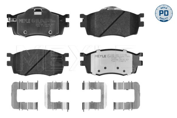 Meyle 0252431717PD Колодки гальмівні (передні) Kia Rio/Hyundai Accent 05-