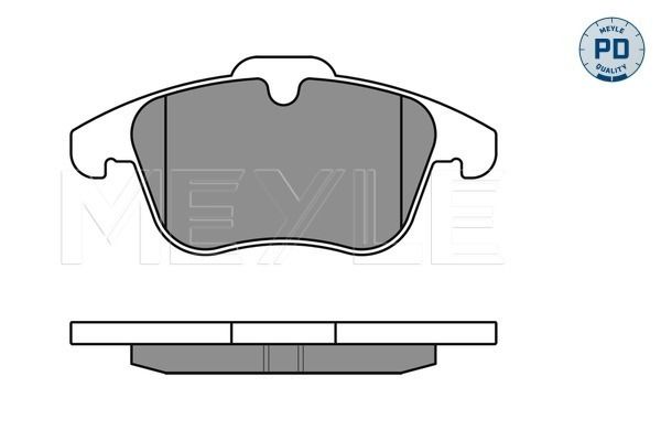 Meyle 0252433218PD Колодки гальмівні (передні) Citroen C5/ Peugeot 407/508 08- (ATE)