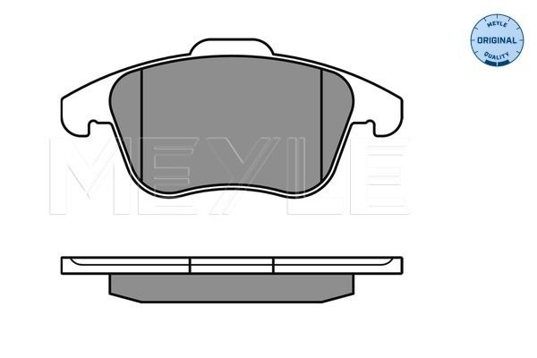 Meyle 0252433219W Колодки гальмівні (передні) VW Tiguan/Sharan 07- (з датчиком)