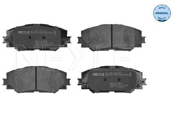 Meyle 0252433617 Колодки гальмівні (передні) Toyota RAV4 III 06-/Auris 07-