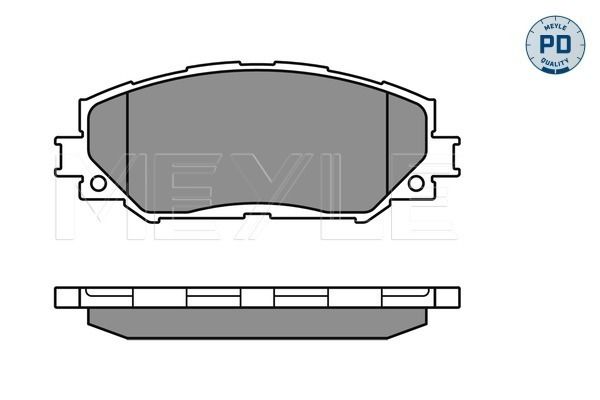 Meyle 0252433717 Колодки гальмівні (передні) Toyota RAV4 2.0-3.5/Auris 1.8 05-