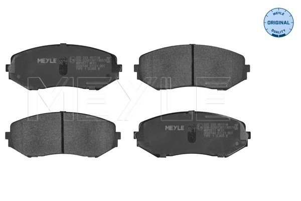 Meyle 0252434617W Колодки гальмівні (передні) Suzuki Grand Vitara 4x4 05-15 (Tokico)