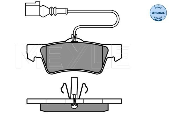 Meyle 0252436719W Колодки гальмівні (задні) VW T5 03- (Ate)