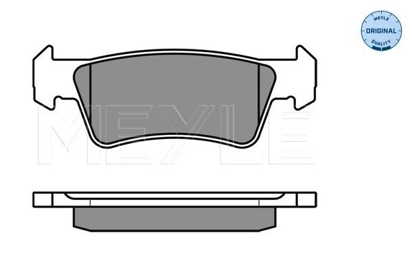 Meyle 0252436719W Колодки гальмівні (задні) VW T5 03- (Ate)