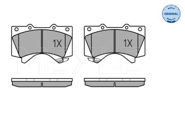 Meyle 0252439116W Колодки гальмівні (передні) Fiat Sedici/Suzuki SX4 06-