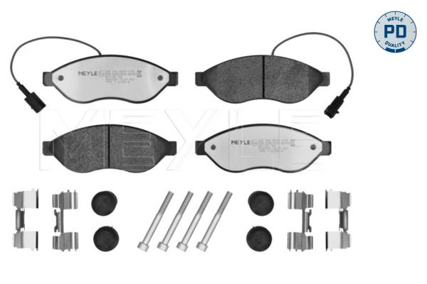 Meyle 02524468191PD Колодки гальмівні (передні) Citroen Jumper/Fiat Ducato/Peugeot Boxer 06- (Brembo