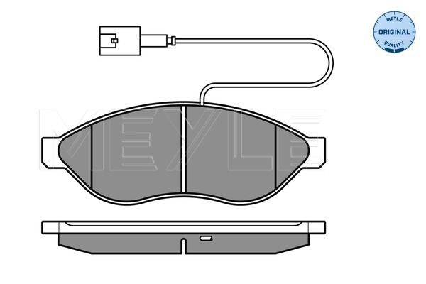 Meyle 0252446819W2 Колодки гальмівні (передні) Citroen Jumper/Fiat Ducato/Peugeot Boxer 06- (Brembo)