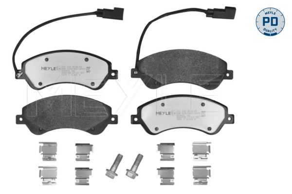 Meyle 0252448518PD Колодки гальмівні (передні) Ford Transit V347 06- (FWD) (Bosch) Q+ (з датчиком)