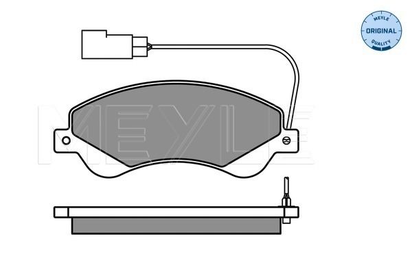 Meyle 0252448518W Колодки гальмівні (передні) Ford Transit V347 06- (FWD)