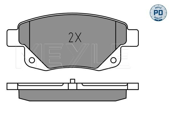 Meyle 0252448617W Колодки гальмівні (задні) Ford Transit V347 06-