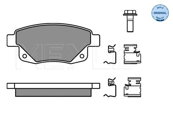 Meyle 0252448617W Колодки гальмівні (задні) Ford Transit V347 06-