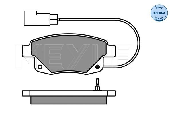 Meyle 0252448617W Колодки гальмівні (задні) Ford Transit V347 06-