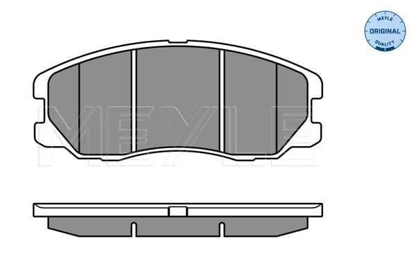 Meyle 0252451016W Колодки гальмівні (передні) Chevrolet Captiva/Opel Antara 2.0-3.2 CDTI 06-