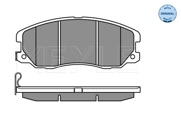 Meyle 0252451016W Колодки гальмівні (передні) Chevrolet Captiva/Opel Antara 2.0-3.2 CDTI 06-
