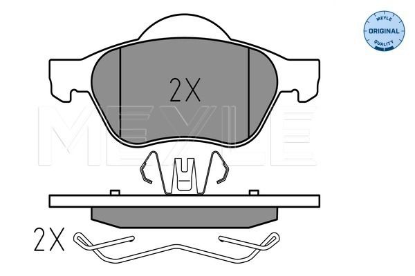 Meyle 0252453518 Колодки гальмівні (передні) Renault Megane II/Scenic II 1.4-2.0D 02-