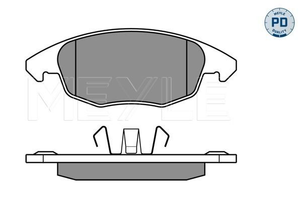 Meyle 0252453818PD Колодки гальмівні (передні) Citroen Berlingo/Peugeot Partner 08-