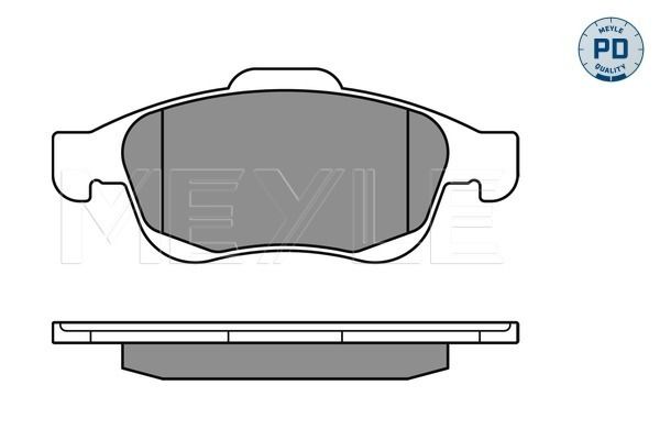Meyle 0252453818PD Колодки гальмівні (передні) Citroen Berlingo/Peugeot Partner 08-