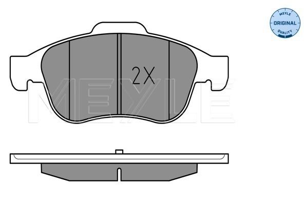 Meyle 0252454016 Колодки гальмівні (задні) Citroen C4/Peugeot 408 06- (Bosch) Q+