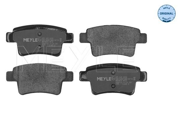 Meyle 0252454016 Колодки гальмівні (задні) Citroen C4/Peugeot 408 06- (Bosch) Q+