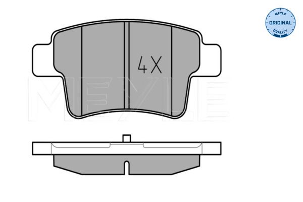 Meyle 0252454016 Колодки гальмівні (задні) Citroen C4/Peugeot 408 06- (Bosch) Q+