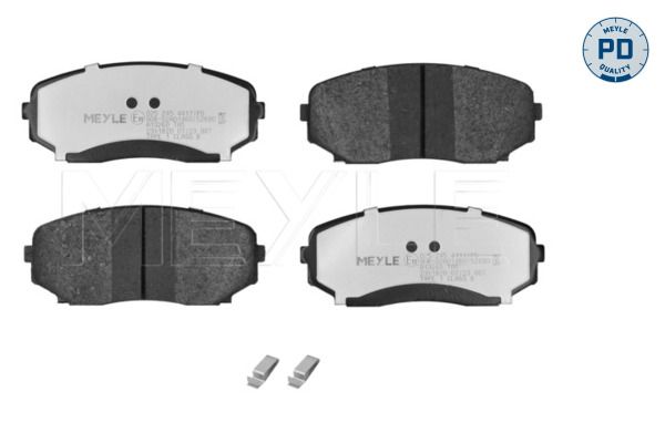 Meyle 0252454417PD Колодки гальмівні (передні) Mazda CX-7 06-14/CX-9/Ford USA Edge 06- (з аксесуарам