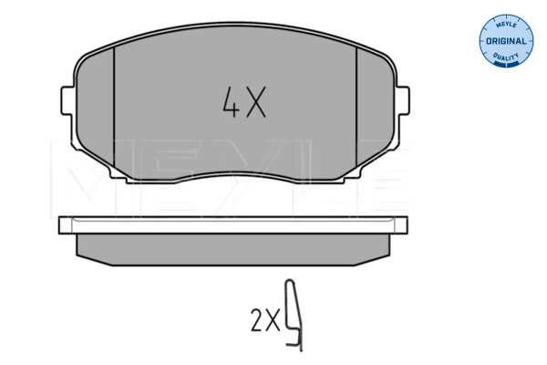 Meyle 0252454417W Колодки гальмівні (передні) Mazda CX-7/CX-9 06-/Mitsubishi Eclipse/Outlander 17- (
