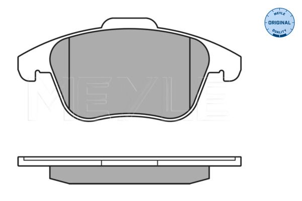 Meyle 0252455719 Колодки гальмівні (передні) Citroen C4 06-/Peugeot 3008/5008 09- (Ate)