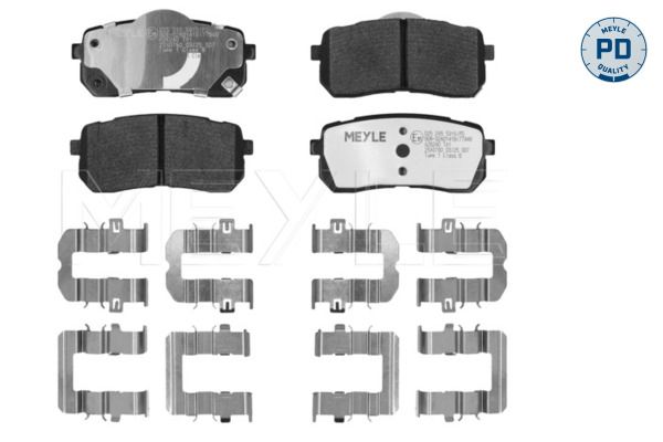 Meyle 0252455915PD Колодки гальмівні (задні) Hyundai H-1/Starex 08-/Kia Carnival 06-