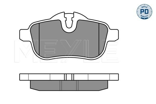 Meyle 0252456118 Колодки гальмівні (задні) BMW 5/X3 (E83) 10-