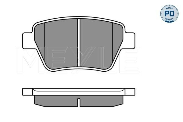 Meyle 0252456317PD Колодки гальмівні (задні) VW Caddy 10- (Platinum)