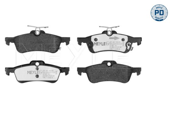 Meyle 0252457415PD Колодки гальмівні (задні) Honda Civic IX 12-/Yaris 15- (PREMIUM)
