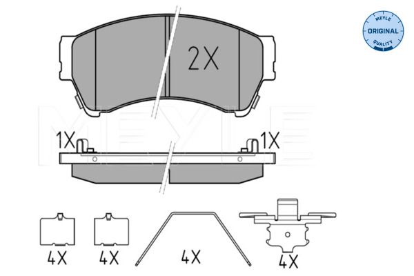 Meyle 0252458217W Колодки гальмівні (передні) Mazda 6 07-13